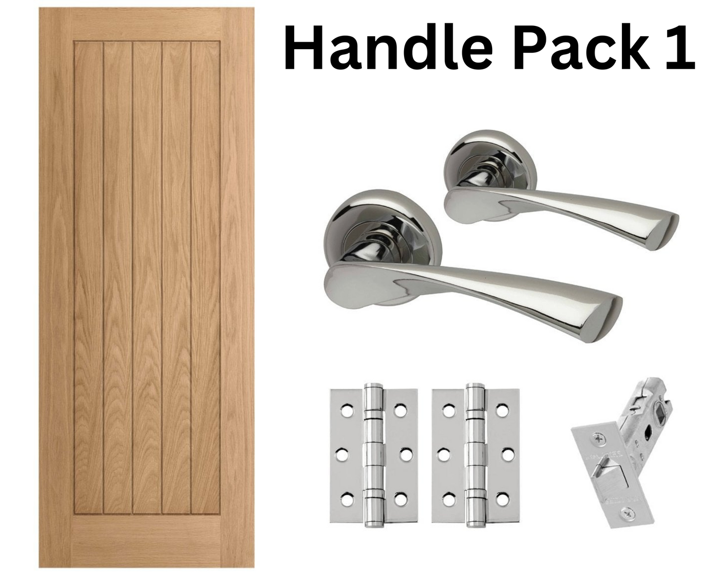 L Baxters Solid Oak Core Internal Door (Including Fitting)
