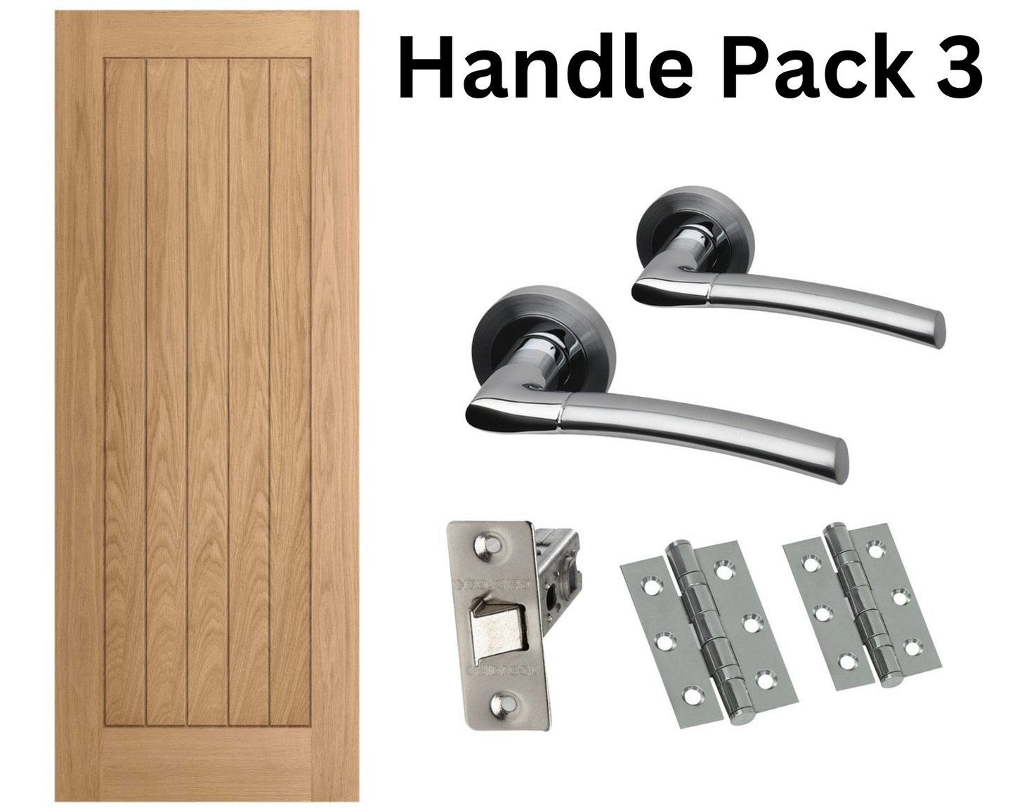 L Baxters Solid Oak Core Internal Door (Including Fitting)