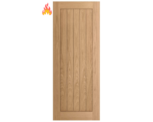 L Baxters Solid Oak Core Internal Fire Door (Including Fitting)