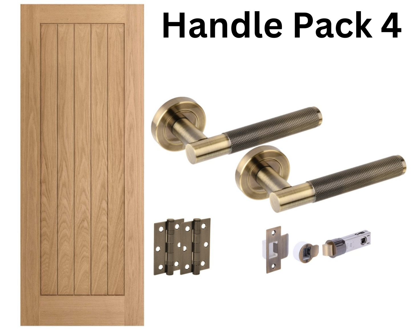 L Baxters Solid Oak Core Internal Fire Door (Including Fitting)